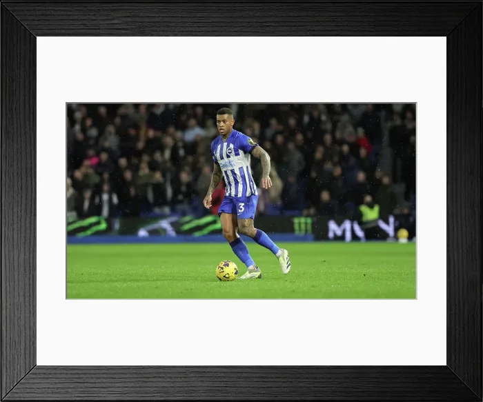 Framed Print : Intense Premier League Showdown: Brighton & Hove Albion vs. Fulham (29th October 2023)