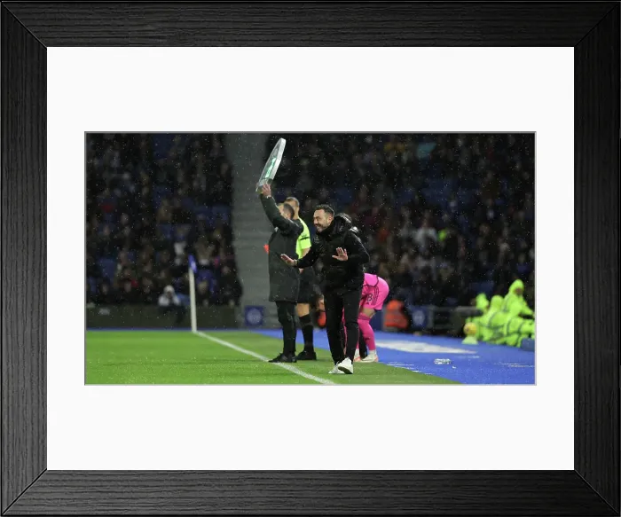 Framed Print : Intense Premier League Showdown: Brighton & Hove Albion vs. Fulham (29th October 2023) Framed Print : Intense Premier League Showdown: Brighton & Hove Albion vs. Fulham (29th October 2023)