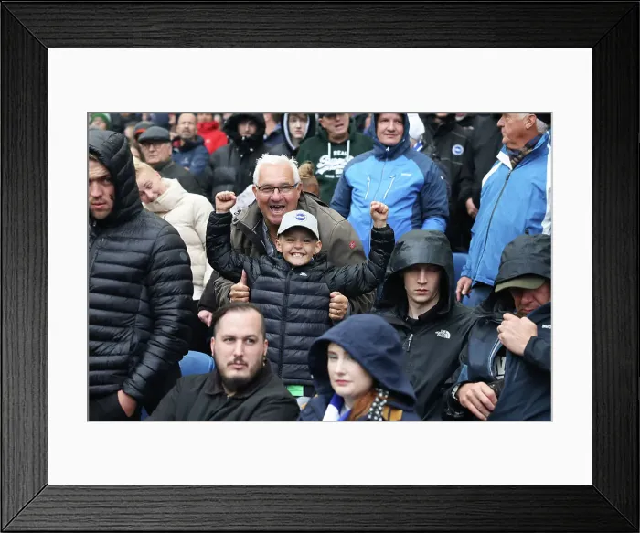Framed Print : Brighton and Hove Albion vs. Fulham: Intense Premier League Clash at American Express Stadium (29OCT23)