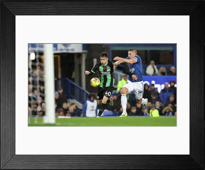 Framed Print : Intense Premier League Showdown: Everton vs. Brighton and Hove Albion (04NOV23) - Battle at Goodison Park Framed Print : Intense Premier League Showdown: Everton vs. Brighton and Hove Albion (04NOV23) - Battle at Goodison Park