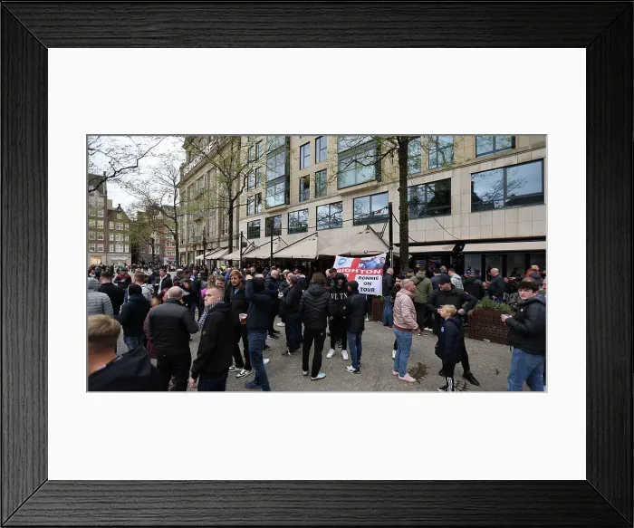 Framed Print : Pre-Match Build-Up: Ajax vs. Brighton and Hove Albion in Europa League (09NOV23) Framed Print : Pre-Match Build-Up: Ajax vs. Brighton and Hove Albion in Europa League (09NOV23)