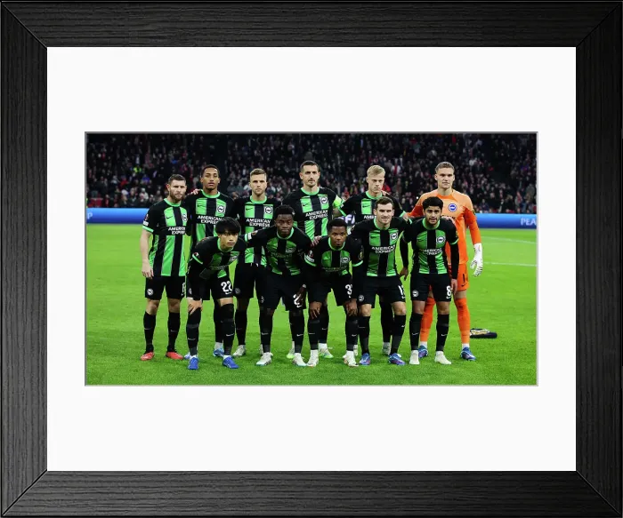 Framed Print : Europa League Showdown: Ajax vs. Brighton & Hove Albion at Johan Cruyff Arena (09.11.23)