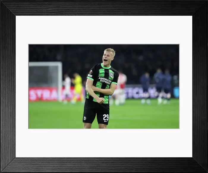 Framed Print : Europa League Showdown: Ajax vs. Brighton & Hove Albion at Johan Cruyff Arena (09.11.23) Framed Print : Europa League Showdown: Ajax vs. Brighton & Hove Albion at Johan Cruyff Arena (09.11.23)