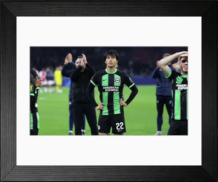 Framed Print : Europa League Showdown: Ajax vs. Brighton & Hove Albion at Johan Cruyff Arena (09.11.23) Framed Print : Europa League Showdown: Ajax vs. Brighton & Hove Albion at Johan Cruyff Arena (09.11.23)