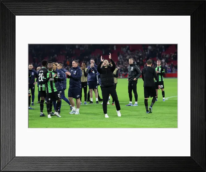 Framed Print : Europa League Showdown: Ajax vs. Brighton & Hove Albion at Johan Cruyff Arena (09.11.23)
