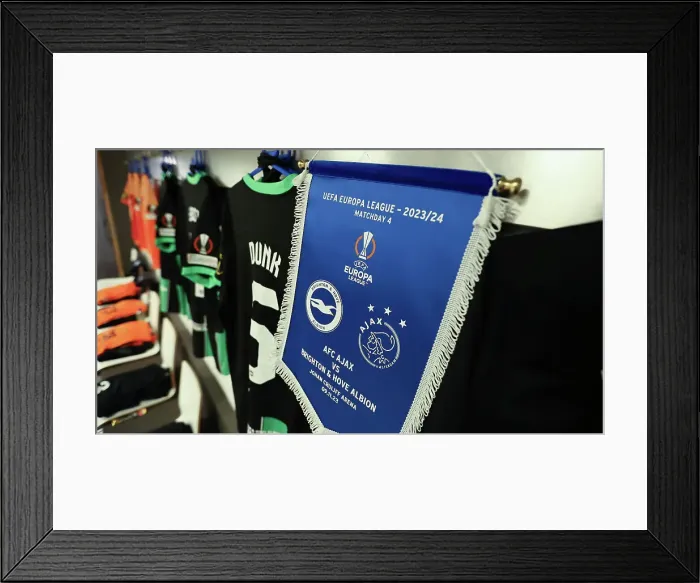 Framed Print : Europa League Showdown: Ajax vs. Brighton & Hove Albion at Johan Cruyff Arena (09.11.23) Framed Print : Europa League Showdown: Ajax vs. Brighton & Hove Albion at Johan Cruyff Arena (09.11.23)