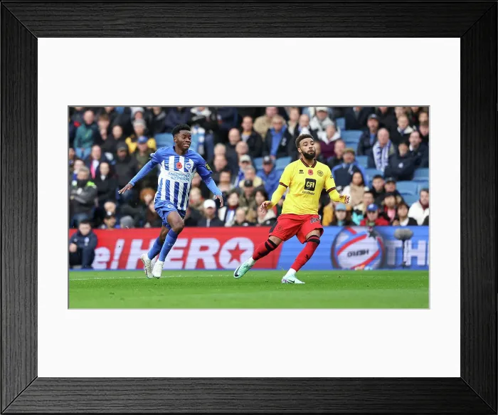 Framed Print : Intense Premier League Showdown: Brighton & Hove Albion vs. Sheffield United (12NOV23)