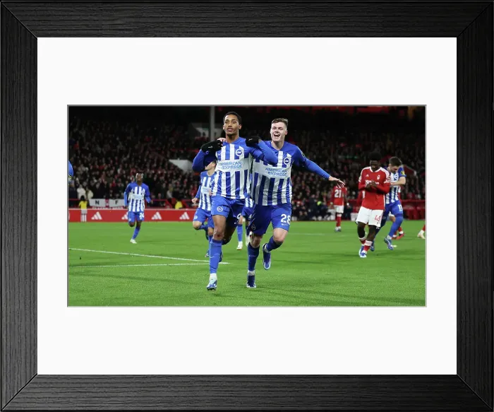 Framed Print : Intense Premier League Clash: Nottingham Forest vs. Brighton & Hove Albion (25NOV23) Framed Print : Intense Premier League Clash: Nottingham Forest vs. Brighton & Hove Albion (25NOV23)
