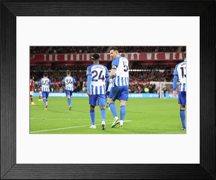 Framed Print : Intense Premier League Battle: Nottingham Forest vs. Brighton and Hove Albion (25NOV23) Framed Print : Intense Premier League Battle: Nottingham Forest vs. Brighton and Hove Albion (25NOV23)