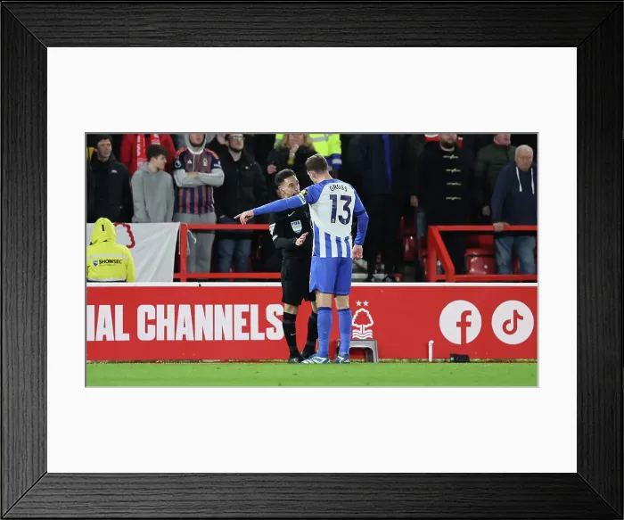 Framed Print : Premier League Showdown: Nottingham Forest vs. Brighton & Hove Albion (25NOV23) Framed Print : Premier League Showdown: Nottingham Forest vs. Brighton & Hove Albion (25NOV23)