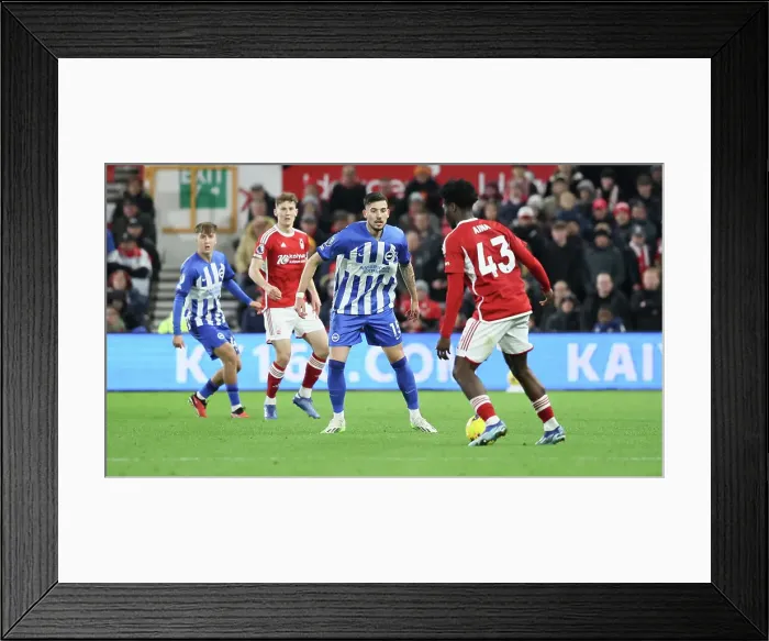 Framed Print : Premier League Clash: Nottingham Forest vs. Brighton and Hove Albion (25NOV23) Framed Print : Premier League Clash: Nottingham Forest vs. Brighton and Hove Albion (25NOV23)