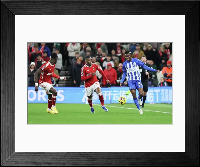 Framed Print : Premier League Battle: Nottingham Forest vs. Brighton & Hove Albion (25NOV23) Framed Print : Premier League Battle: Nottingham Forest vs. Brighton & Hove Albion (25NOV23)