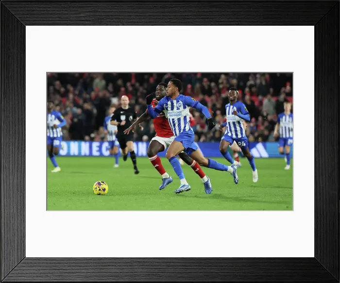 Framed Print : Premier League Battle: Nottingham Forest vs. Brighton & Hove Albion (25NOV23) Framed Print : Premier League Battle: Nottingham Forest vs. Brighton & Hove Albion (25NOV23)