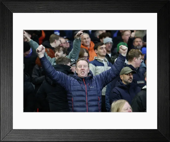 Framed Print : Brighton and Hove Albion Take on Nottingham Forest in Premier League Clash (25NOV23)