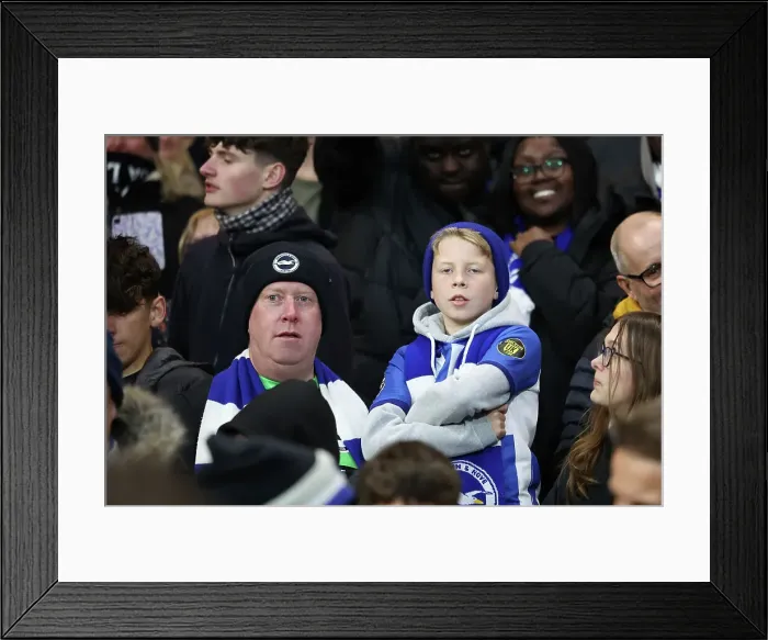 Framed Print : Brighton and Hove Albion vs. Nottingham Forest: Premier League Battle at City Ground (Nov 2023)