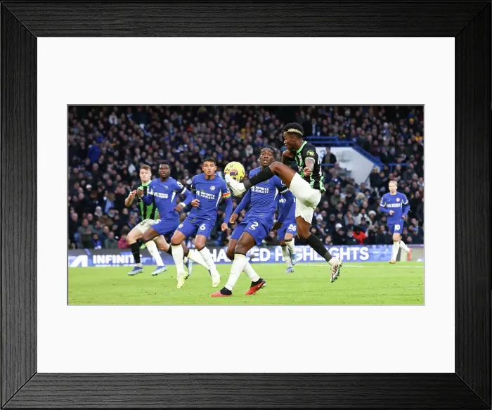 Framed Print : Decisive Moments: Chelsea vs. Brighton & Hove Albion at Stamford Bridge (03DEC23) Framed Print : Decisive Moments: Chelsea vs. Brighton & Hove Albion at Stamford Bridge (03DEC23)