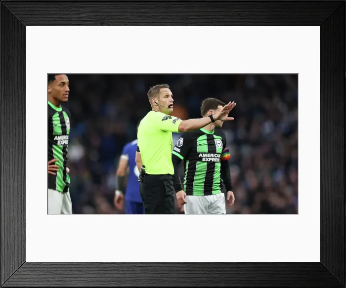 Framed Print : Decisive Battle at Stamford Bridge: Chelsea vs. Brighton & Hove Albion (03DEC23) Framed Print : Decisive Battle at Stamford Bridge: Chelsea vs. Brighton & Hove Albion (03DEC23)
