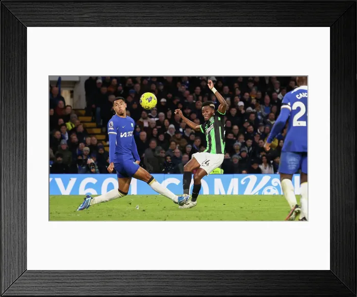 Framed Print : Decisive Moment: Premier League Showdown - Chelsea vs. Brighton & Hove Albion (03DEC23) Framed Print : Decisive Moment: Premier League Showdown - Chelsea vs. Brighton & Hove Albion (03DEC23)