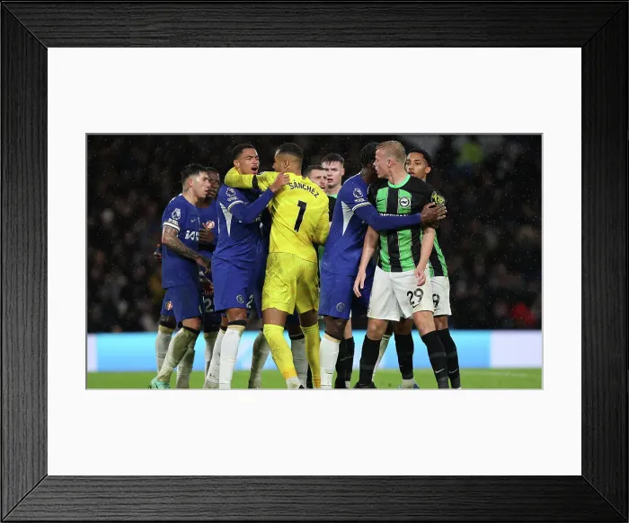 Framed Print : Decisive Moments: Chelsea vs. Brighton & Hove Albion at Stamford Bridge (03DEC23) - Premier League Showdown Framed Print : Decisive Moments: Chelsea vs. Brighton & Hove Albion at Stamford Bridge (03DEC23) - Premier League Showdown