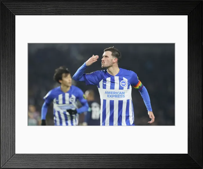Framed Print : Intense Premier League Battle: Brighton & Hove Albion vs. Brentford (06DEC23)