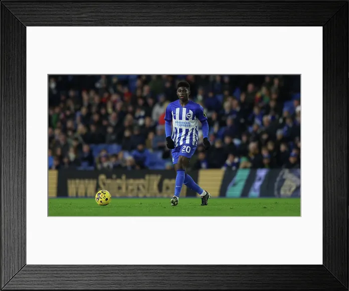 Framed Print : Intense Premier League Showdown: Brighton & Hove Albion vs. Brentford (06DEC23) Framed Print : Intense Premier League Showdown: Brighton & Hove Albion vs. Brentford (06DEC23)