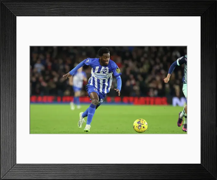 Framed Print : Intense Premier League Showdown: Brighton & Hove Albion vs. Brentford (06DEC23) Framed Print : Intense Premier League Showdown: Brighton & Hove Albion vs. Brentford (06DEC23)