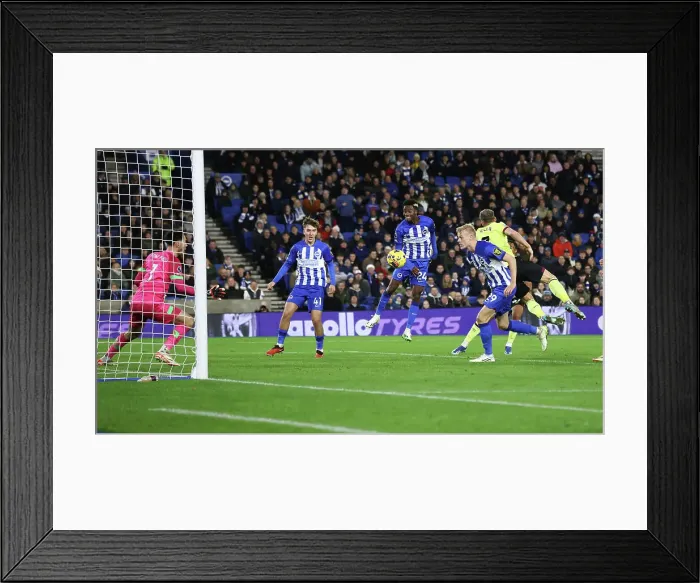 Framed Print : Intense Premier League Showdown: Brighton & Hove Albion vs Burnley (09DEC23) Framed Print : Intense Premier League Showdown: Brighton & Hove Albion vs Burnley (09DEC23)