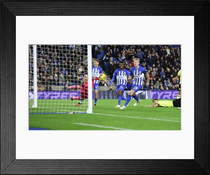Framed Print : Intense Premier League Showdown: Brighton & Hove Albion vs. Burnley (09DEC23) Framed Print : Intense Premier League Showdown: Brighton & Hove Albion vs. Burnley (09DEC23)
