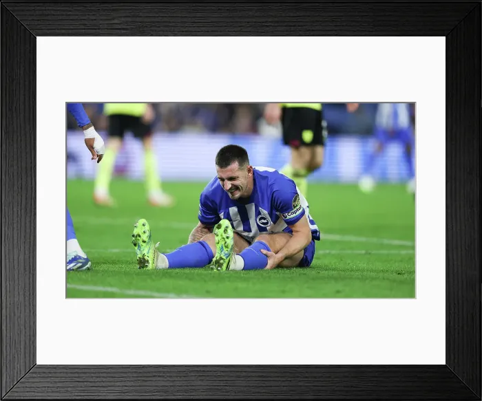 Framed Print : Intense Premier League Showdown: Brighton & Hove Albion vs. Burnley (09DEC23) Framed Print : Intense Premier League Showdown: Brighton & Hove Albion vs. Burnley (09DEC23)