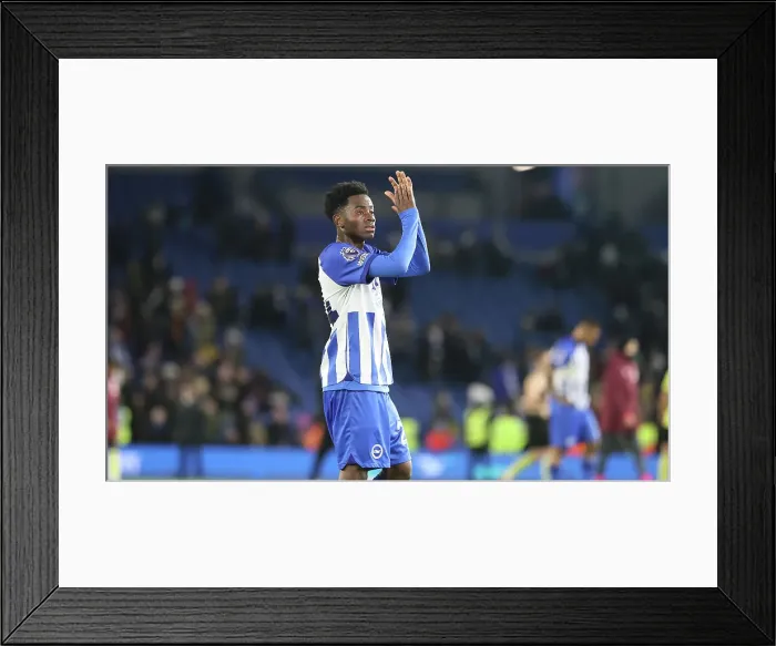 Framed Print : Intense Premier League Showdown: Brighton & Hove Albion vs Burnley (09DEC23) Framed Print : Intense Premier League Showdown: Brighton & Hove Albion vs Burnley (09DEC23)