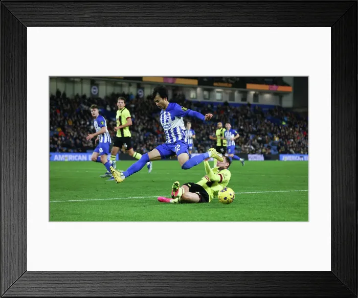 Framed Print : Intense Premier League Showdown: Brighton & Hove Albion vs Burnley (09DEC23) Framed Print : Intense Premier League Showdown: Brighton & Hove Albion vs Burnley (09DEC23)
