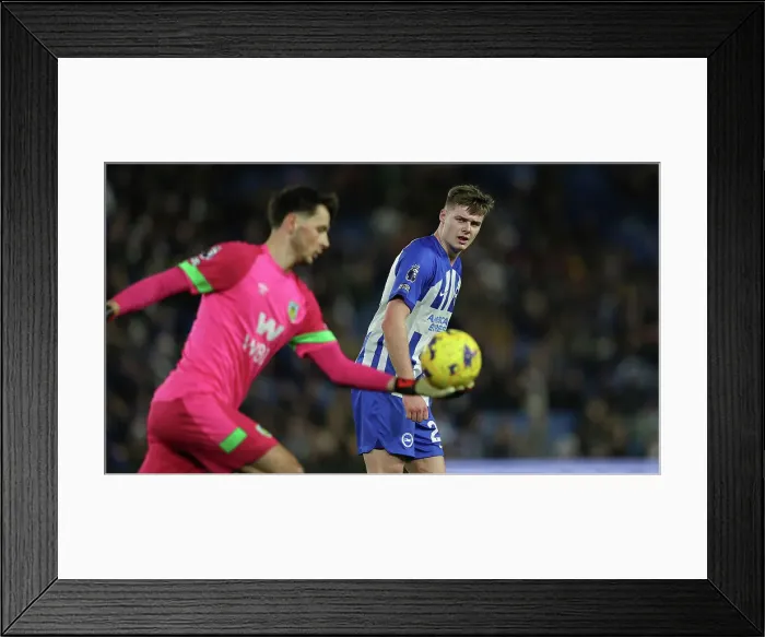 Framed Print : Intense Premier League Showdown: Brighton & Hove Albion vs. Burnley (09DEC23) Framed Print : Intense Premier League Showdown: Brighton & Hove Albion vs. Burnley (09DEC23)