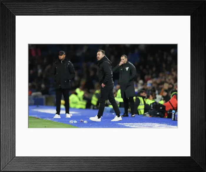 Framed Print : Intense Premier League Showdown: Brighton & Hove Albion vs Burnley (09DEC23) Framed Print : Intense Premier League Showdown: Brighton & Hove Albion vs Burnley (09DEC23)