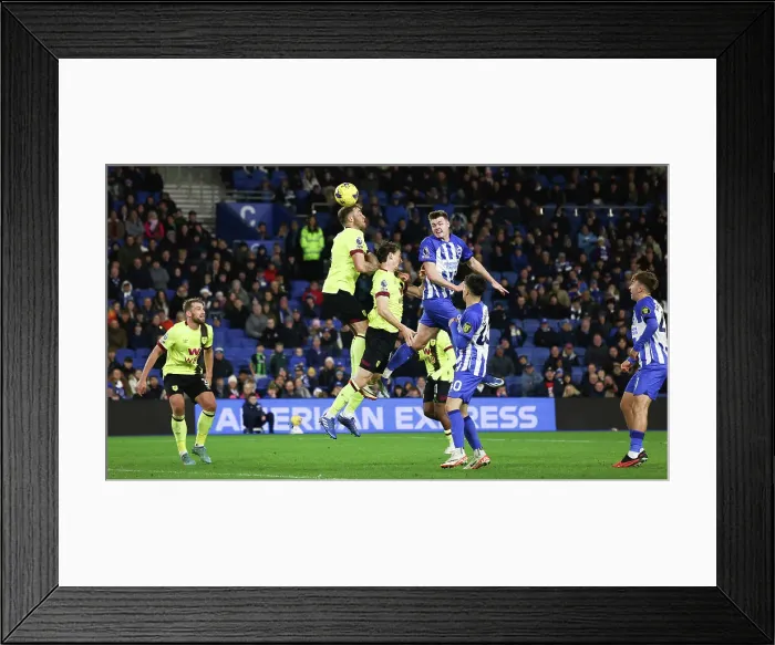 Framed Print : Brighton and Burnley Clash in Premier League: 09DEC23 at American Express Stadium Framed Print : Brighton and Burnley Clash in Premier League: 09DEC23 at American Express Stadium