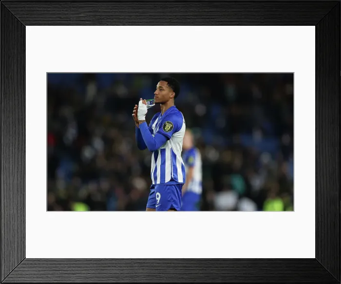 Framed Print : Intense Premier League Clash: Brighton & Hove Albion vs Burnley (09DEC23) Framed Print : Intense Premier League Clash: Brighton & Hove Albion vs Burnley (09DEC23)