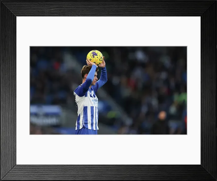 Framed Print : Intense Premier League Showdown: Brighton & Hove Albion vs Burnley (09DEC23)
