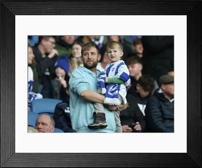 Framed Print : Intense Premier League Showdown: Brighton & Hove Albion vs. Burnley (09DEC23)
