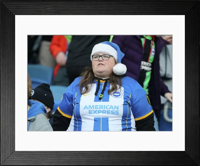 Framed Print : Intense Premier League Showdown: Brighton & Hove Albion vs Burnley (09DEC23) Framed Print : Intense Premier League Showdown: Brighton & Hove Albion vs Burnley (09DEC23)