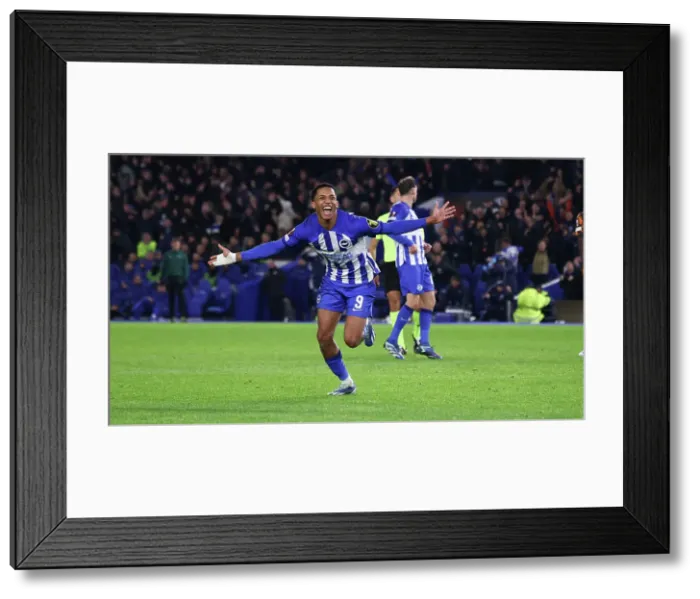 Framed Print : Europa League Showdown: Brighton & Hove Albion vs. Olympique de Marseille (14DEC23)