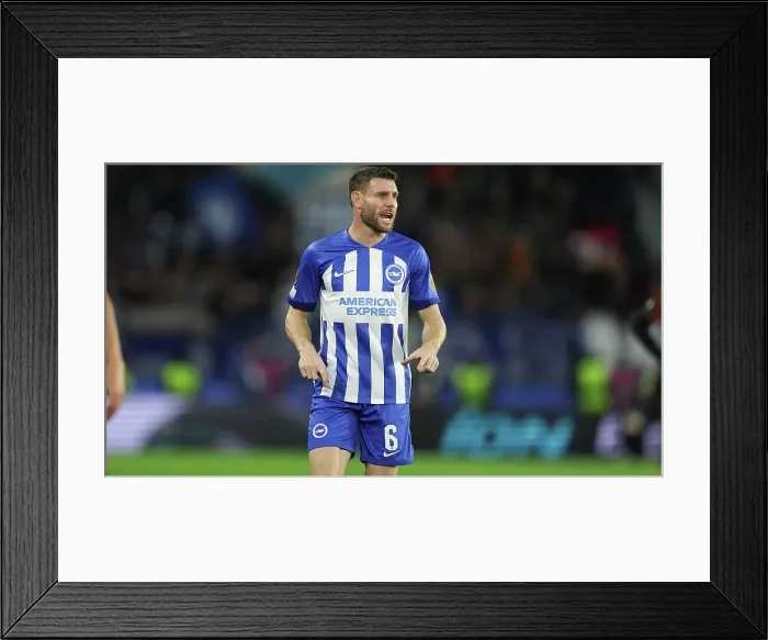Framed Print : Intense Europa League Clash: Brighton & Hove Albion vs. Olympique de Marseille (Group B, 14DEC23) Framed Print : Intense Europa League Clash: Brighton & Hove Albion vs. Olympique de Marseille (Group B, 14DEC23)