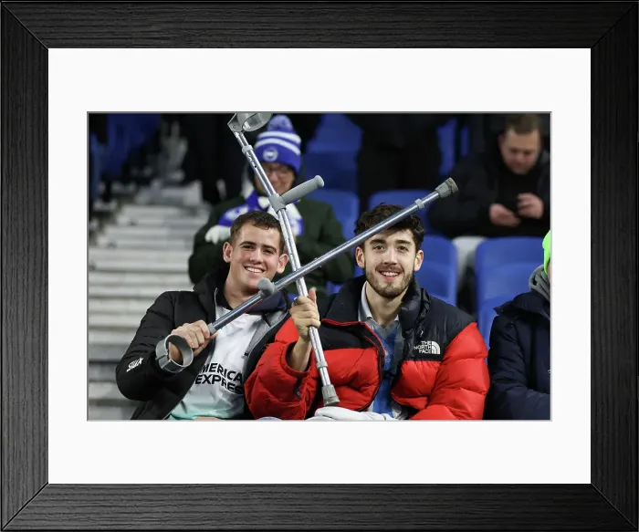 Framed Print : Brighton & Hove Albion vs. Olympique de Marseille: Europa League Group B Clash (14DEC23)