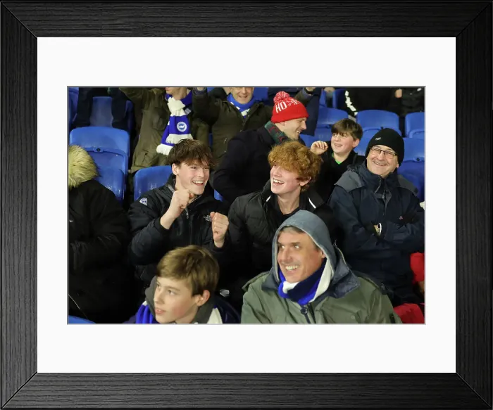 Framed Print : Brighton & Hove Albion vs. Olympique de Marseille: Europa League Battle, December 14, 2023 Framed Print : Brighton & Hove Albion vs. Olympique de Marseille: Europa League Battle, December 14, 2023