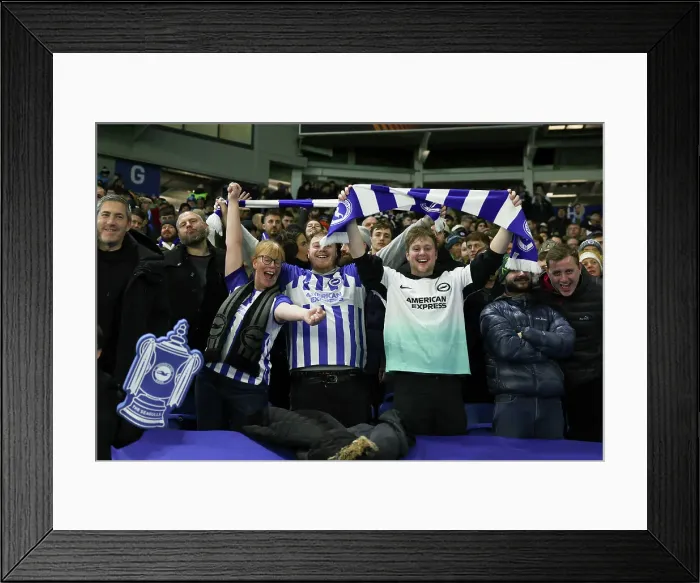 Framed Print : Brighton & Hove Albion vs. Olympique de Marseille: Europa League Battle, 14DEC23 Framed Print : Brighton & Hove Albion vs. Olympique de Marseille: Europa League Battle, 14DEC23