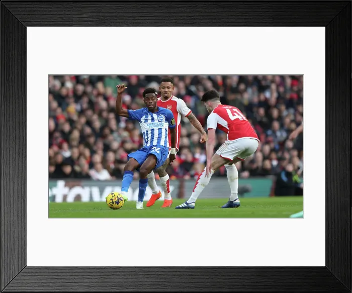 Framed Print : Premier League Showdown: Arsenal vs. Brighton & Hove Albion (17DEC23) Framed Print : Premier League Showdown: Arsenal vs. Brighton & Hove Albion (17DEC23)