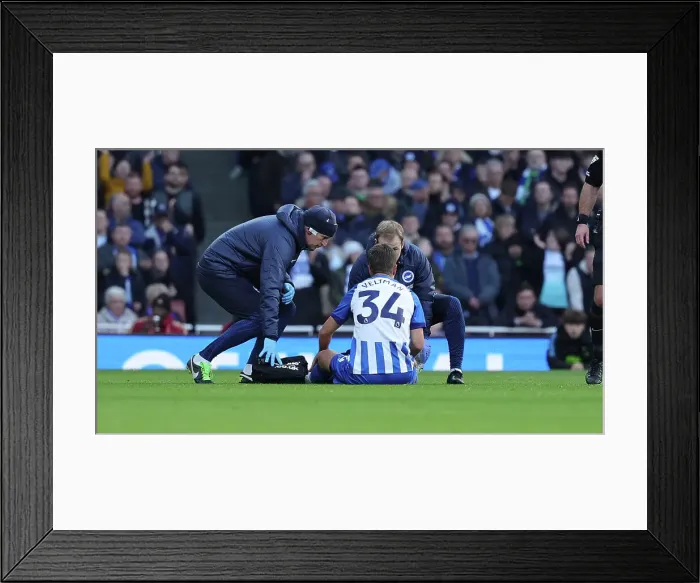 Framed Print : Decisive Moment: Arsenal vs. Brighton & Hove Albion - Premier League Clash (17DEC23)