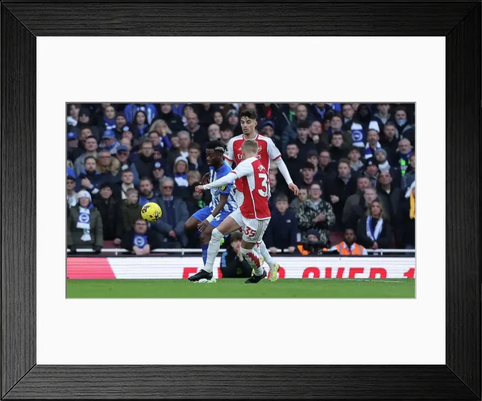 Framed Print : Decisive Moment: Arsenal vs. Brighton & Hove Albion - Premier League Showdown (17DEC23)
