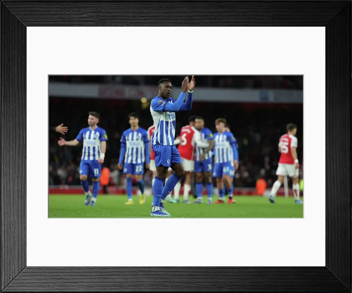Framed Print : Intense Premier League Showdown: Arsenal vs. Brighton & Hove Albion (17DEC23) Framed Print : Intense Premier League Showdown: Arsenal vs. Brighton & Hove Albion (17DEC23)