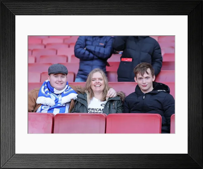 Framed Print : Decisive Moment: Premier League Showdown - Arsenal vs. Brighton & Hove Albion (17DEC23)