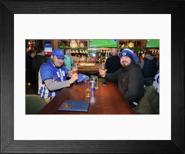 Framed Print : Decisive Moment: Arsenal vs. Brighton & Hove Albion - Premier League Showdown (17DEC23)