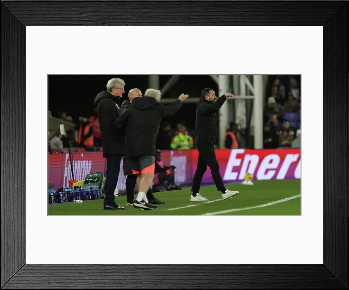 Framed Print : Decisive Moment: Crystal Palace vs. Brighton & Hove Albion at Selhurst Park (21DEC23) - Premier League Showdown